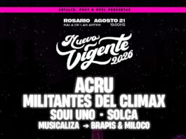 Nuevo Vigente llega a Rosario con Acru, Militantes del Clímax, Soui Uno y Solca