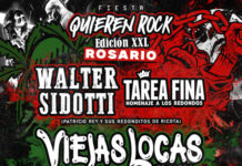 Quieren Rock: Walter Sidotti y Tarea Fina llegan a Rosario con una noche a puro rock